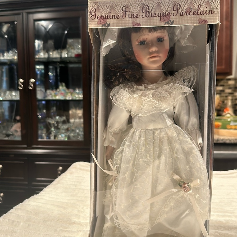 Keepsake Memories Limited Edition 14 inch Bisque Porcelain Doll.